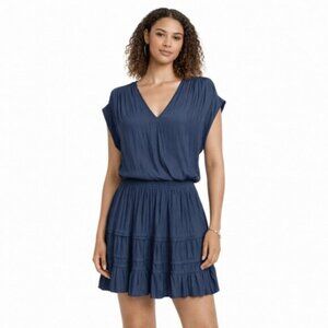 Ramy Brook Navy Blue Vanessa Mini Dress